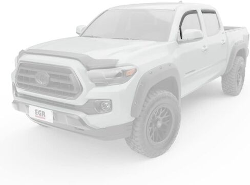 EGR 575085 In-channel Window Visors Front and Rear Set, Matte Black Finish, Compatible with Toyota Tacoma Crew Cab Models in Saudi Arabia