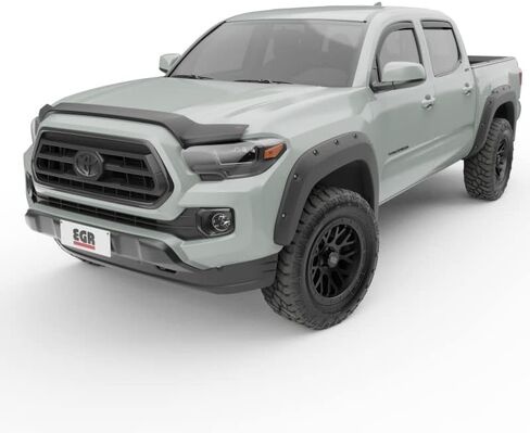 EGR 575085 In-channel Window Visors Front and Rear Set, Matte Black Finish, Compatible with Toyota Tacoma Crew Cab Models in Saudi Arabia