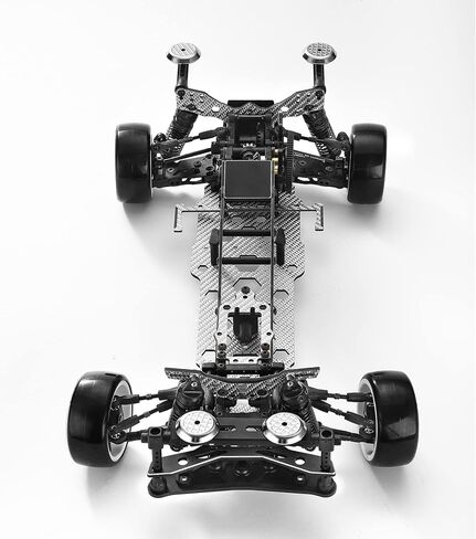 Carbon Fiber Upgrade Kit for 3RACING D5 MR 1:10 RC Drift Car Silvery SSG verson in Saudi Arabia