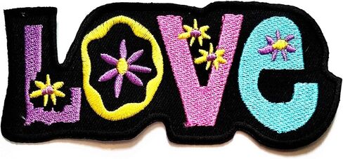Nipitshop Patches Yellow Love Sunflowers Patch Love Peace Hippie Cartoon Logo Kid Baby Boy Jacket T Shirt Patch Sew Iron on Embroidered Sign Gift Costume in Saudi Arabia