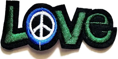 Nipitshop Patches Yellow Love Sunflowers Patch Love Peace Hippie Cartoon Logo Kid Baby Boy Jacket T Shirt Patch Sew Iron on Embroidered Sign Gift Costume in Saudi Arabia