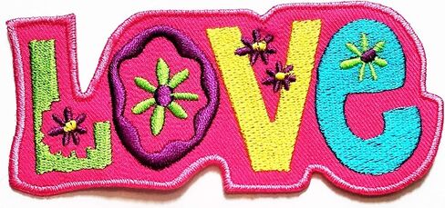 Nipitshop Patches Yellow Love Sunflowers Patch Love Peace Hippie Cartoon Logo Kid Baby Boy Jacket T Shirt Patch Sew Iron on Embroidered Sign Gift Costume in Saudi Arabia
