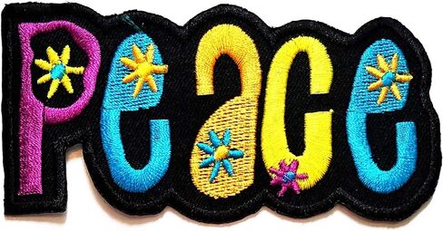 Nipitshop Patches Yellow Love Sunflowers Patch Love Peace Hippie Cartoon Logo Kid Baby Boy Jacket T Shirt Patch Sew Iron on Embroidered Sign Gift Costume in Saudi Arabia