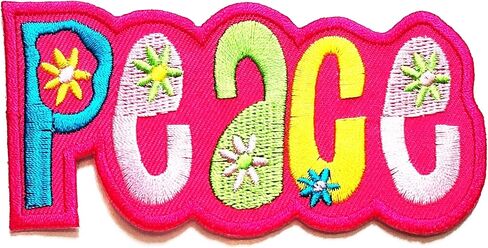 Nipitshop Patches Yellow Love Sunflowers Patch Love Peace Hippie Cartoon Logo Kid Baby Boy Jacket T Shirt Patch Sew Iron on Embroidered Sign Gift Costume in Saudi Arabia