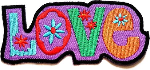 Nipitshop Patches Yellow Love Sunflowers Patch Love Peace Hippie Cartoon Logo Kid Baby Boy Jacket T Shirt Patch Sew Iron on Embroidered Sign Gift Costume in Saudi Arabia