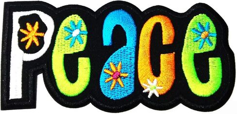 Nipitshop Patches Yellow Love Sunflowers Patch Love Peace Hippie Cartoon Logo Kid Baby Boy Jacket T Shirt Patch Sew Iron on Embroidered Sign Gift Costume in Saudi Arabia