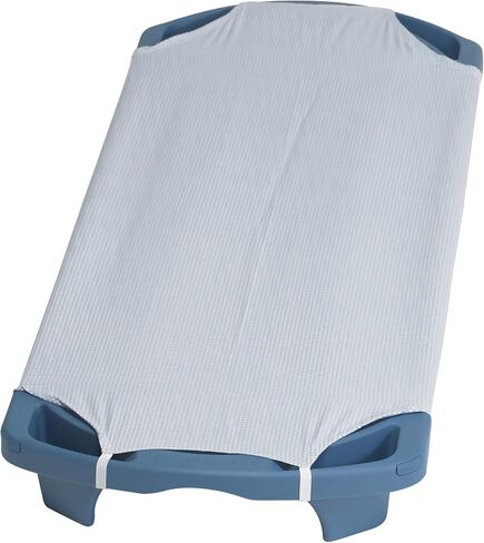 Angeles Angels Rest Gingham Cot Sheet, Standard, AFB5700SG, Kids Daycare, Classroom or Preschool Poly/Cotton Fitted Naptime Sheet with Elastic Straps in Saudi Arabia