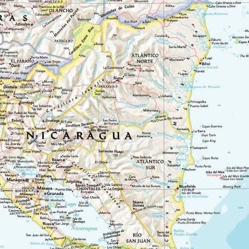 National Geographic Maps: Central America, Bermuda, and Islands of the West Indies Wall Map - Compact - 21 x 16 inches in Saudi Arabia