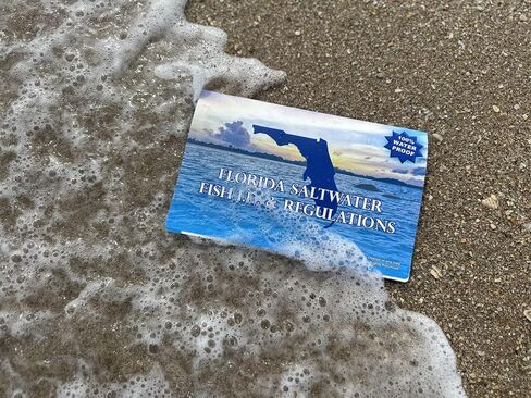 Florida Saltwater Fishing Guide. 100% Waterproof Fish Identification Book with 12 Pages, FWC Rules, Limits, and Seasonal Regulations, 70+ Fish and Shark Photos, Angler and Fisherman Chart in Saudi Arabia