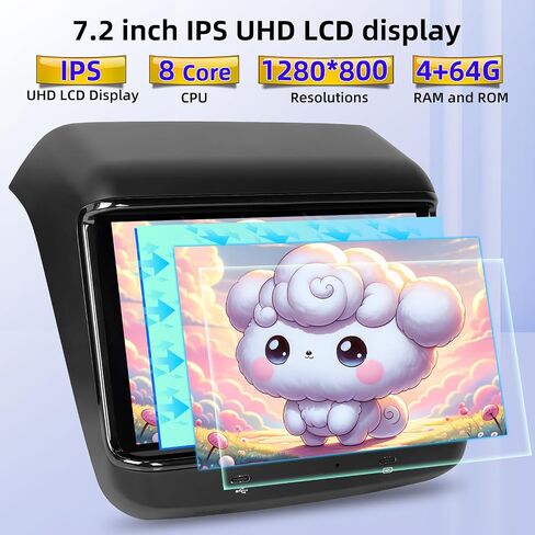 [8 Core 4+64G] راديو Android ذو النمط الأصلي متوافق مع طراز Tesla 3/Y 2019-2022 - 7.2 بوصة IPS 1280x800P LCD تعمل باللمس - Carplay اللاسلكي وAndroid Auto، منفذ هواء مطور، WiFi، EQ in Saudi Arabia