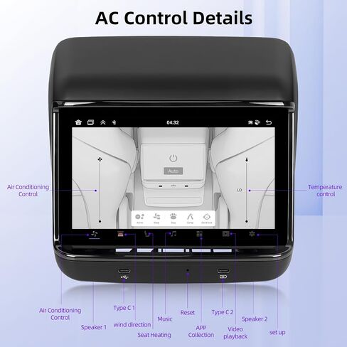 [8 Core 4+64G] راديو Android ذو النمط الأصلي متوافق مع طراز Tesla 3/Y 2019-2022 - 7.2 بوصة IPS 1280x800P LCD تعمل باللمس - Carplay اللاسلكي وAndroid Auto، منفذ هواء مطور، WiFi، EQ in Saudi Arabia