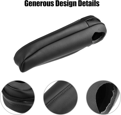 Car Front Seat Armrest Cover Skin Handle Decor Covers for Lexus RX300 RX330 RX350 2003 2004 2005 2006 2007 2008 2009 Black (Pair of 1) in Saudi Arabia