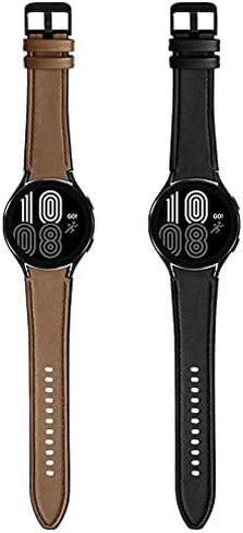 PINHEN Galaxy Watch 6/5/4 Band 40mm 44mm-6 Classic 43mm 47mm Strap Compatible with Samsung Galaxy Watch 4 Classic Bands 46mm 42mm Hybrid of Leather and Silicone Watch Band for Women Men Smart Watch Wristband in Saudi Arabia