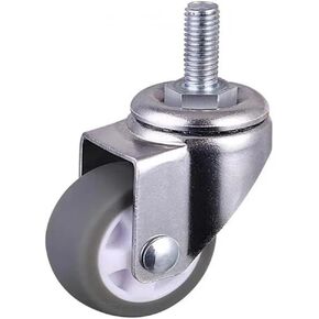 4 Pieces/Batch casters 1/1.25/1.5/2 inches Gray TPE Screw casters M6/M8/M10 Silent Wheels Diameter 25/38/50mm Household(1.5 Inch) in Saudi Arabia