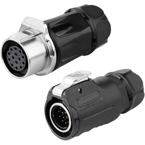 LP20 Waterproof IP68 Solder Wire Butt Connector Inline Connector(9 Pin Male Set) in Saudi Arabia