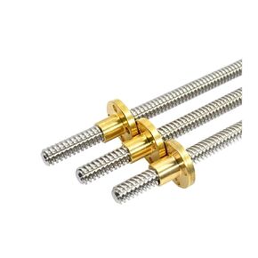 Metal Ball Screw nut 1PC T18 Trapezoidal Rod Lead Screw Thread 18mm Lead 4mm with Brass Nut Length 100mm-1200mm(850mm) in Kuwait