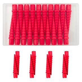 Red 20pcs مرساة إصلاح ثقب المسمار ، حشو فتحة فتحة فتحة الباب ، مرساة الجدار متعدد الاستخدامات ، أحجام أحجام البراغي الخشبية #2 إلى #16 in Kuwait
