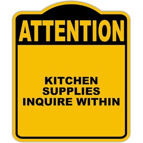 مستلزمات المطبخ تستفسر ضمن انتباه العلامة المركب الأسود الصفراء 20 × 24 بوصة in Kuwait