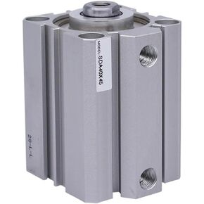 SDA 40mm Stroke 125-200mm عمل مزدوج القضيب المفرد الهوائي الأسطوانة الرقيقة SDA40*125 SDA40-150 SDA40-175 SDA40-200 (السكتة الدماغية 125 ملم ، 40 أنثى مغناطيسية) in Kuwait