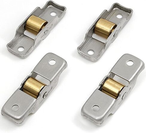 Window Pulley,Door Window Pulley, 4 Wheels, 77/88 Type Track Pulley, Stainless Steel Single Copper Pulley, Plastic Steel Window Pulley, Sliding Door Track, Roller Sliding Window Wheel(Flat Wheel,Type in Saudi Arabia