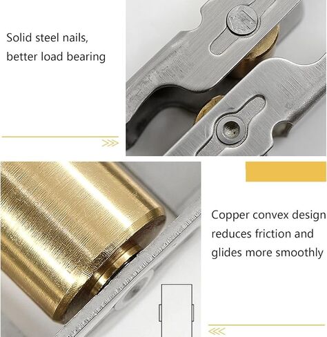 Window Pulley,Door Window Pulley, 4 Wheels, 77/88 Type Track Pulley, Stainless Steel Single Copper Pulley, Plastic Steel Window Pulley, Sliding Door Track, Roller Sliding Window Wheel(Flat Wheel,Type in Saudi Arabia