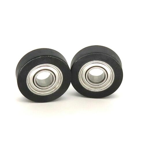 1pcs 13mm diameter pu محمل البكرة المغلفة عجلة 4x13x4 تحمل PU68413-4 OD 13mm المطاط الناعم 4 * 13 * 4 بكرة البولي يوريثان (PU68413-4 4x13x4mm) in Saudi Arabia