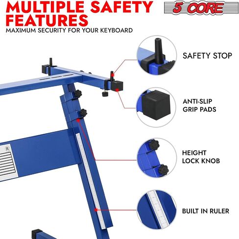5 Core Keyboard Stand z Z Zeal Electric Piano Riser قابلة للطي وقابلة للطي متينة لصالح 54 61 88 Keys Instruments Pink - KS Z1 BPNK in Saudi Arabia