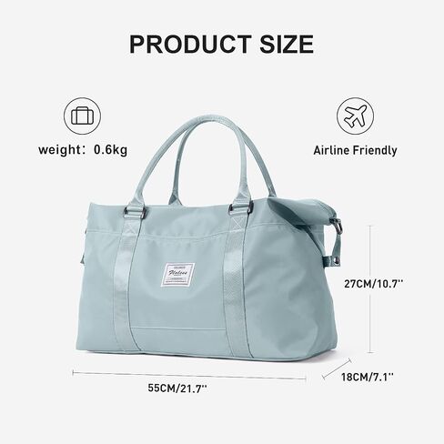 Sport Travel Duffle Bag Large Gym Tote Bag for Women, Weekender Carry on Bag for Airplane, Ladies Beach Overnight Bag Waterproof Luggage Bag with Wet Pocket in Kuwait