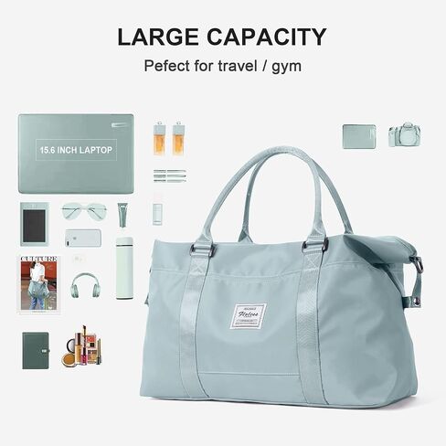Sport Travel Duffle Bag Large Gym Tote Bag for Women, Weekender Carry on Bag for Airplane, Ladies Beach Overnight Bag Waterproof Luggage Bag with Wet Pocket in Kuwait
