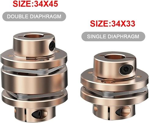 L1-B-D34L33 LE2-B-D34L45 Flange اقتران LE D34L33/45 مقرنة محرك مرنة مقرنة الألوفيات المصنفة العالمية للمفصل العالمي للطابعة 3D CNC 1PC (L1-B-D34L33-5X12) in Saudi Arabia