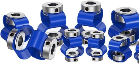 LS-D-D40L60 LS D D40L60 8 Font Encoder Coupling Double Loop Couple Flexible Aluminum Alloy CNC 3D Printer Electric Connector 1Pcs(8X8) in Saudi Arabia