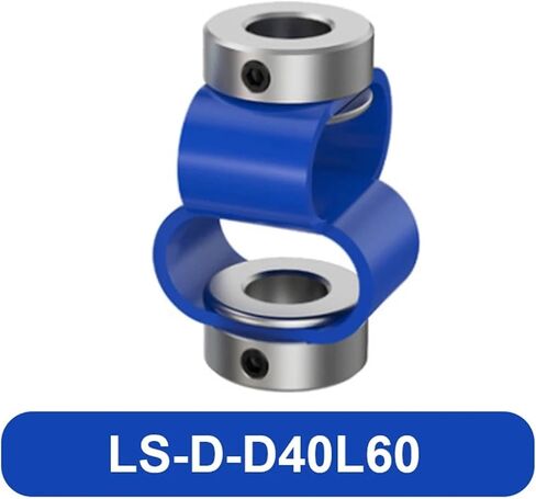 LS-D-D40L60 LS D D40L60 8 Font Encoder Coupling Double Loop Couple Flexible Aluminum Alloy CNC 3D Printer Electric Connector 1Pcs(8X8) in Saudi Arabia