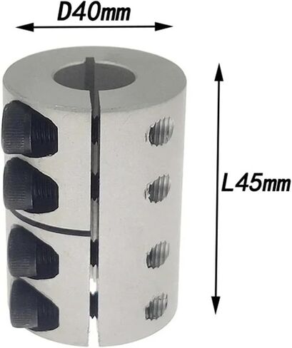 D40L45 رمح جامد D40L45 COUPLER CLAMP SEUPPER SERVO MOTOR COUPLING 3D PRINTER PARRINTS 8/10/12/14/15/16/10/20/22MM COUPLER 1PCS (12x22) in Saudi Arabia