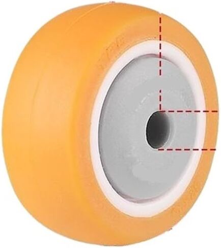 4 قطع/عجلات دفعات 1.5 بوصة TPE عجلات/عجلات مطاطية عجلات عالمية نايلون مقاومة للارتداء in Kuwait