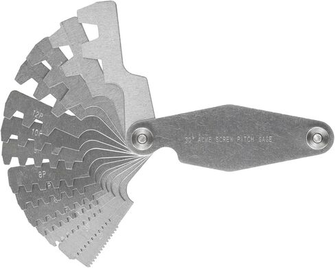 الفولاذ المقاوم للصدأ لـ ACME TR30 Gauge 30 درجة المسمار أداة قياس 2P-20p 14 شفرات in Saudi Arabia