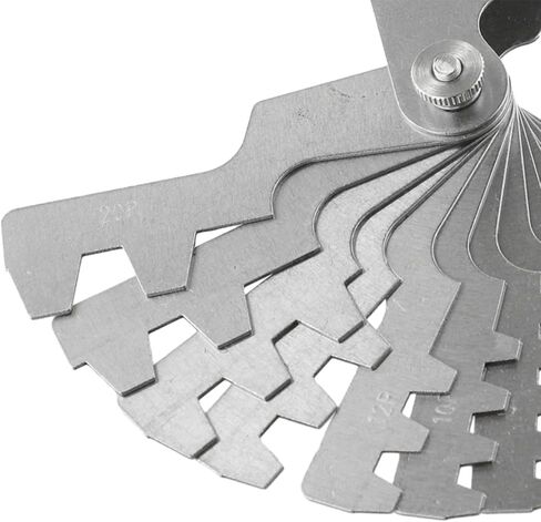 الفولاذ المقاوم للصدأ لـ ACME TR30 Gauge 30 درجة المسمار أداة قياس 2P-20p 14 شفرات in Saudi Arabia