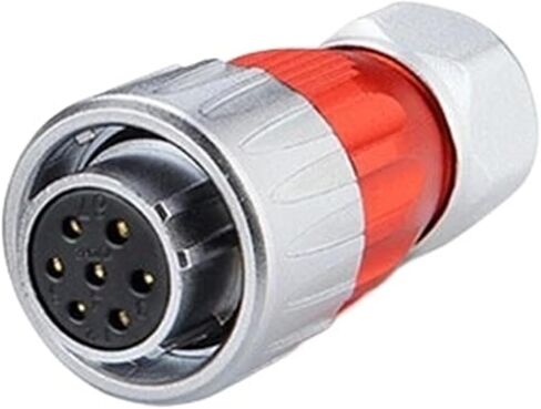 7 دبوس الطاقة الدائرية موصل الإناث في الهواء الطلق مقاوم للماء IP67 Metal M20 in Kuwait