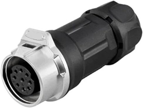 9-pin M16 size power signal connector female base waterproof IP67 in Saudi Arabia