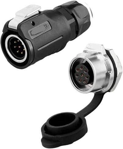 8-pin M16 size power signal connector male and female socket outdoor IP67 in Saudi Arabia