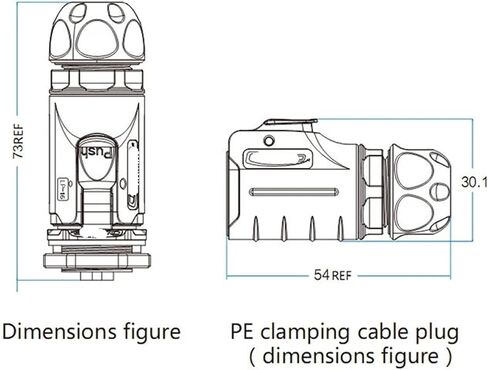 8-pin M16 size power signal connector male and female socket outdoor IP67 in Saudi Arabia