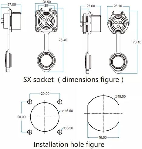 8-pin M16 size power signal connector male and female socket outdoor IP67 in Saudi Arabia