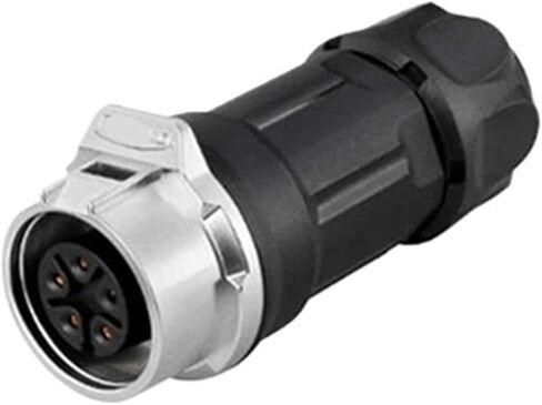 5 pin M16 size power circular connector female base waterproof outdoor IP67 in Saudi Arabia