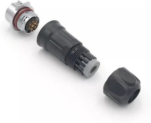 8-pin M16 size power signal connector male base waterproof IP67 in Saudi Arabia
