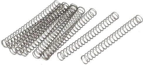 لفائف الربيع ، نابض الضغط ، الينابيع المصغرة ، 10pcs ضغوط صغيرة من الفولاذ المقاوم للصدأ زنبرك 0.7 ملم ديا. 4/5/6/7/8/9/10 مم خارج داء الطول 5 مم ~ 50 مم (0.7x9x10mm) in Kuwait