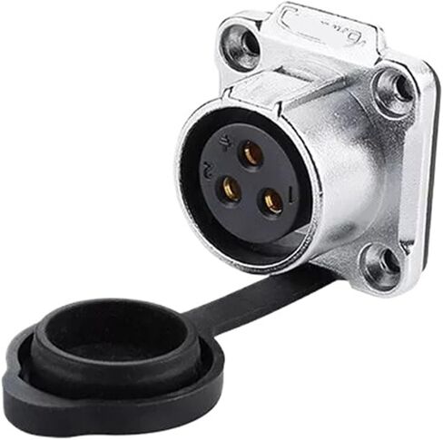 3 pin power industrial connector female socket outdoor waterproof IP67 signal in Saudi Arabia