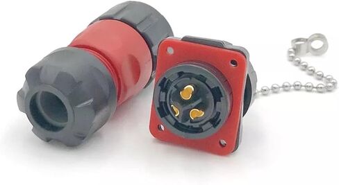 3 pin power circular connector female and male socket outdoor waterproof IP67 in Saudi Arabia