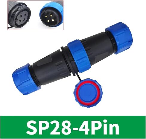 SP28 waterproof docking connector set IP68 2/3/4/5/6Pin tin-lead soldering pins(2P) in Kuwait