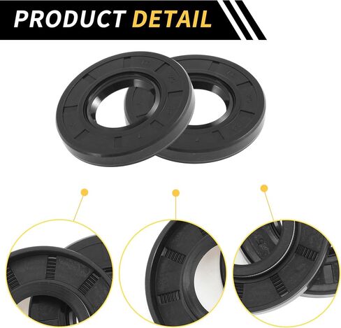 Universal Oil Seal TC Double Lip W Steel Spring Seal Ring Rotary Shaft Seal 25x52x7mm High Pressure NBR Rubber Black 5pcs in Saudi Arabia