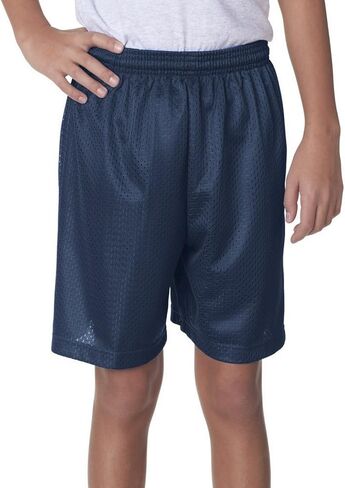 A4 NB5301 Youth Tricot-Lined 6 Mesh Shorts Navy Large in Saudi Arabia