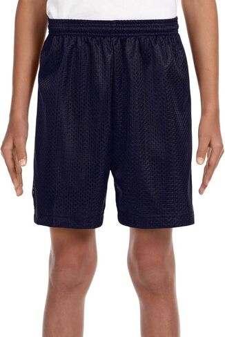 A4 NB5301 Youth Tricot-Lined 6 Mesh Shorts Navy Large in Saudi Arabia